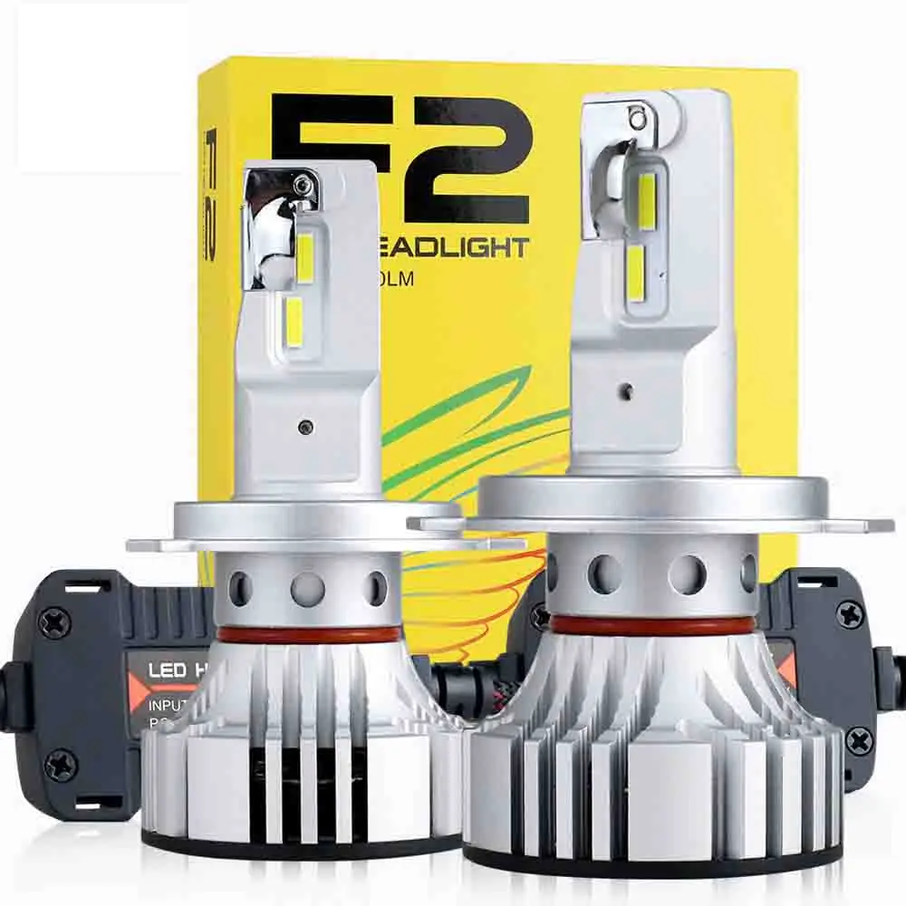 

H4 LED F2 Car LED Headlight Bulbs H7 H1 H8 H9 H11 9005 9006 HB3 HB4 9012 72W 12000LM CSP Chips Turbo Fan 6000K Fog Lamp Нeadlamp