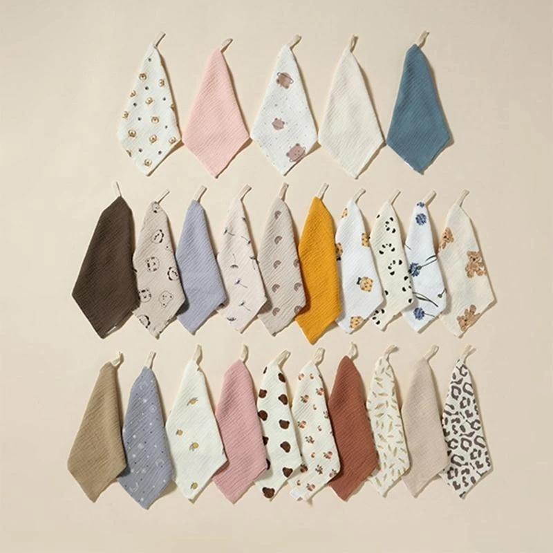 

J15U 3PCS Towel Thick Handkerchief Drool Bibs Burp Cloth Soft Absorb Towel