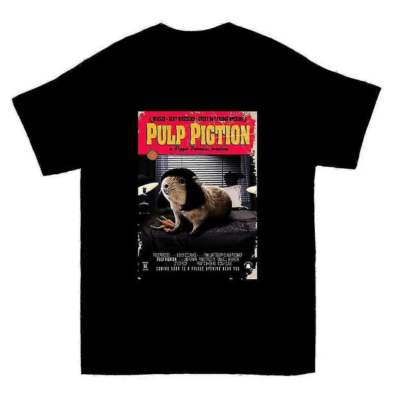 

0422 Retro movie Pulp Fiction Vintage Gift t shirt 100% cotton printed tee Crew Neck Short Sleeve Graphic clothes All size tops