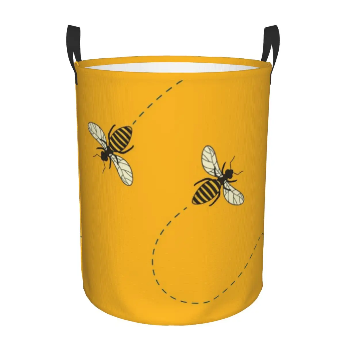 Cute Bees Design Laundry Hamper Large Storage Basket Honey Bee Kids Nursery Toy Organizer