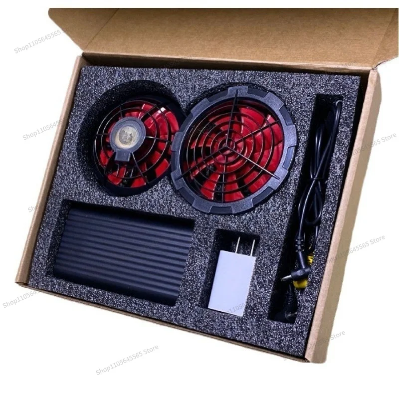 For 12V-25V cooling work clothes, air conditioning clothes, power supply with fan, whole set of accessories