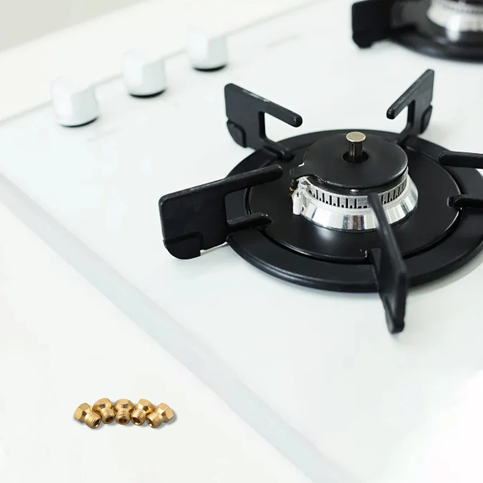 Gas Stove Upgrade Natural Gas Hob Kit 9mm Height Suitable For G20 20mbar G25 Natural Gas Compatible Standard M6 X 0.75 Thread