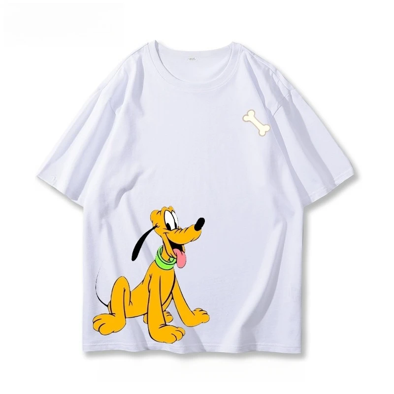 

Футболка с короткими рукавами из мультфильма «Дональд Дак» Диснея «Дональд Дак» для мужчин и женщин-подростков, летняя повседневная трендовая футболка из чистого хлопка с короткими рукавами