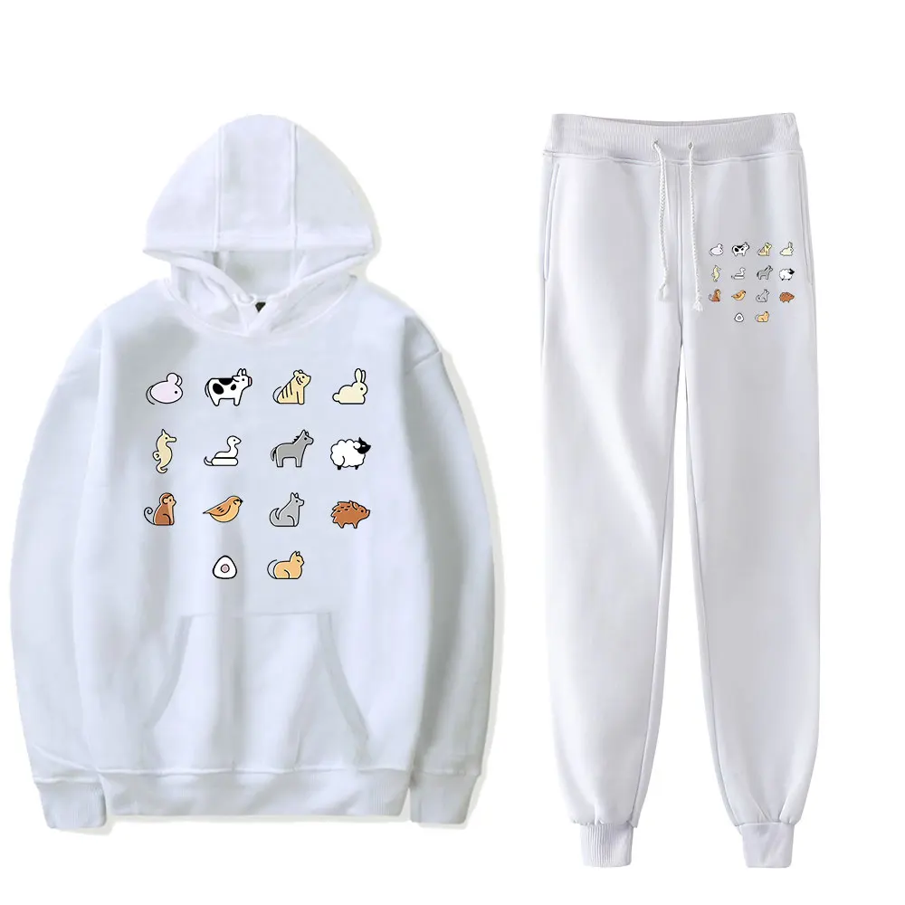 Fruit Basket Merch Zodiac Animals Vintage 90s PULLOVER Fashion Hoodies Set Men Women Hoodies Pants Two-Piece Sports Pullover