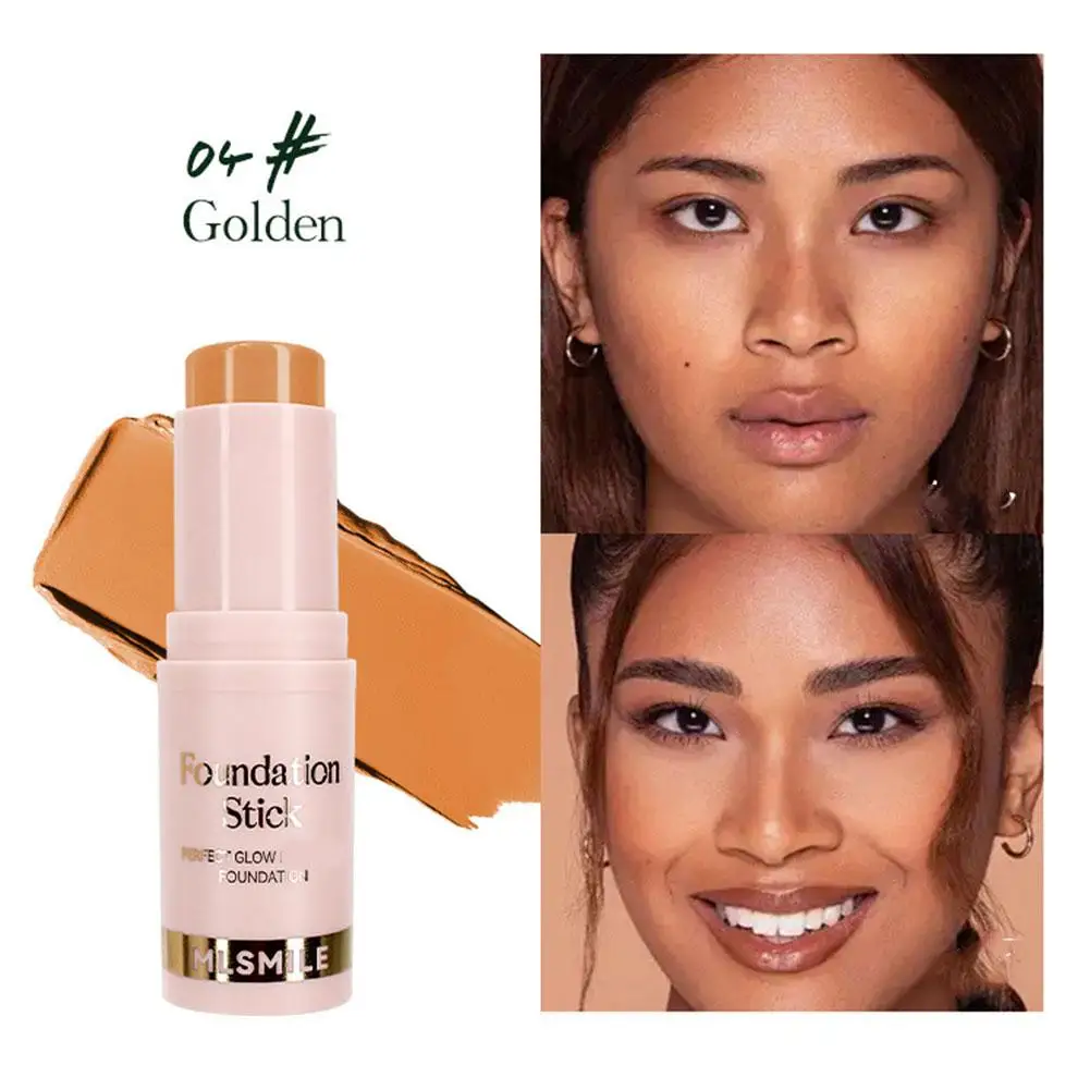 Puder Foundation Stick wasserdicht, schweiß fest, aufhellende Flüssigkeit mit mattem Foundation Stick Light Concealer Glättung k9z9