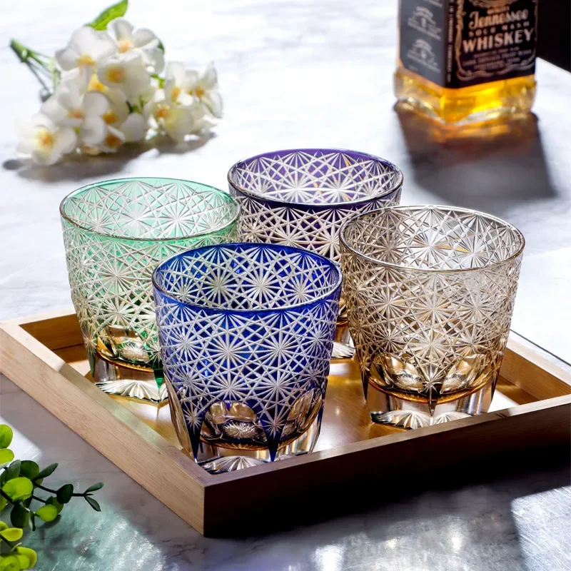 Hand Carved Crystal Glass Whistle Cup Imported Craft Water Bottle Unique Home Gift Decorative Drinking Vessel for Party