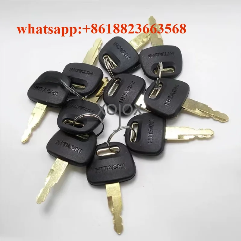 XOJOX 50Pcs H800 Excavator Ignition key For Hitachi ZAX ZAXIS Grab BU0028