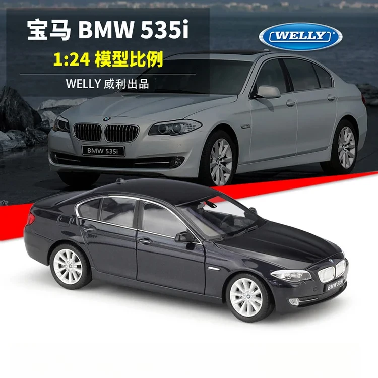 WELLY 1:24 BMW 535i Sedan Simulation Alloy Car Model Toy Gift Diecast Alloy Car Model Collectible