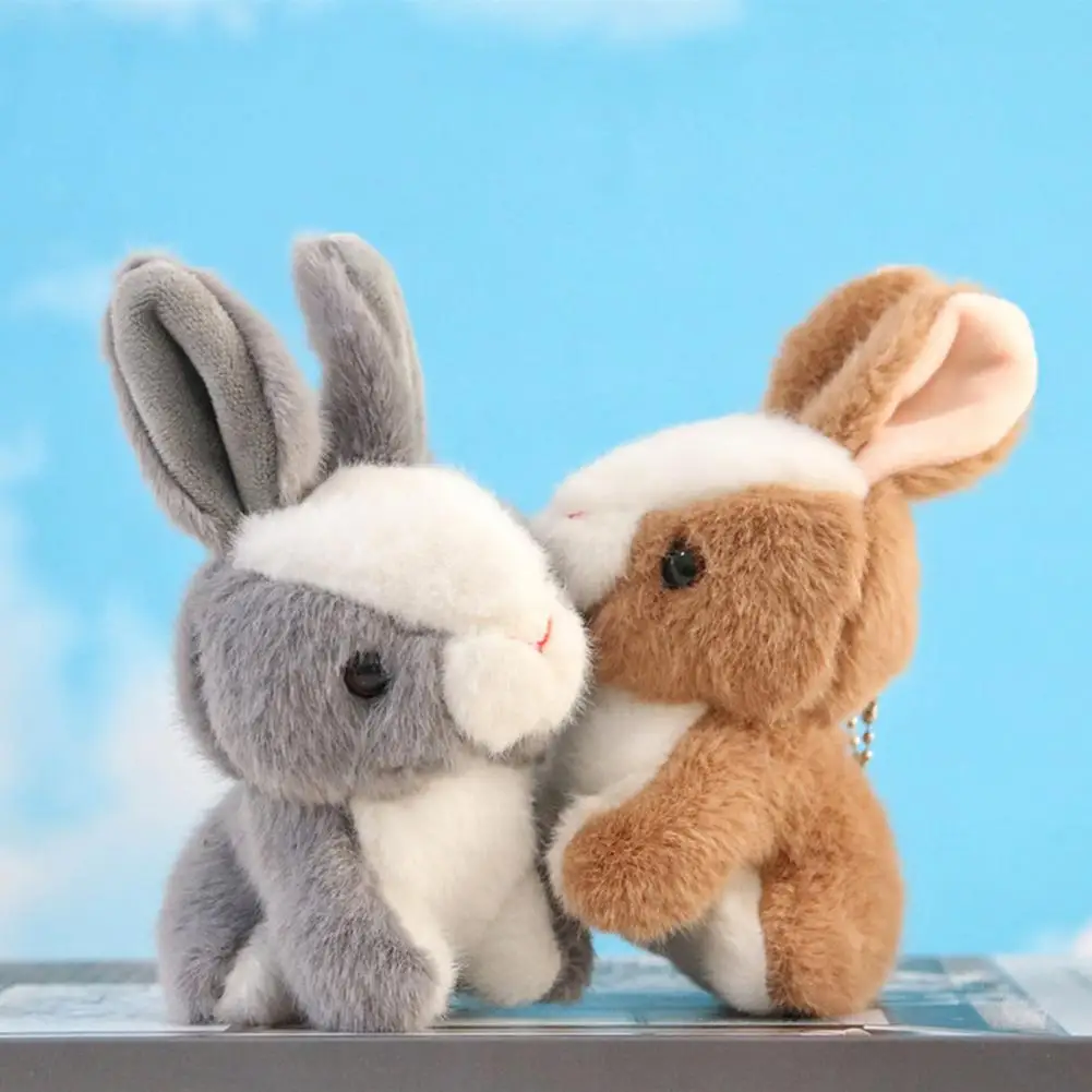 10cm Exquisite Rabbit Plush Toy  Soft Cozy Touch Doll Pendant  Stuffed Doll Key Ring Backpack Plush Pendant