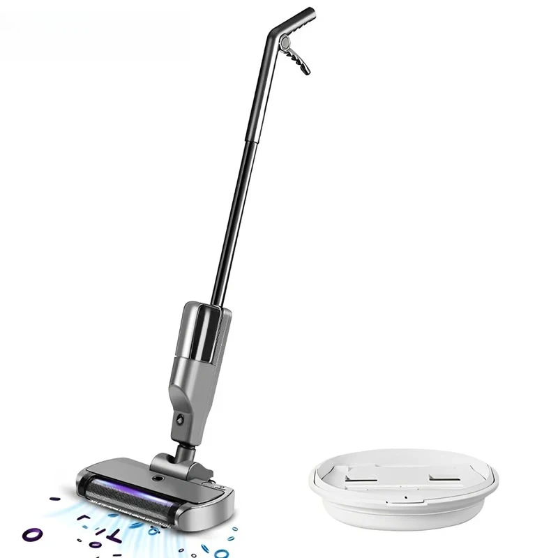 

Handheld Cordless Hard Floor Sweeper Vacuum Cleaner Wireless Electric Mop Cleaner Automatic 2 in 1 Wet & Dry Home Cleaner