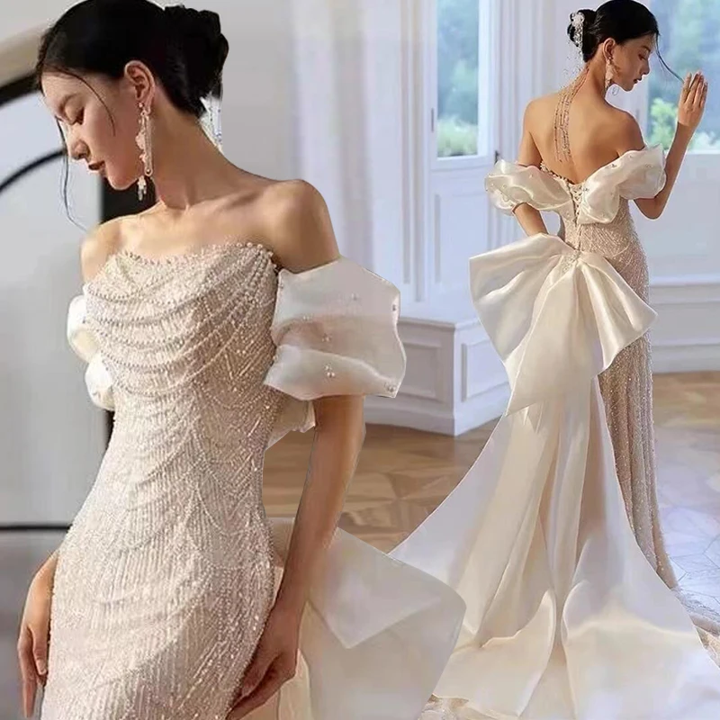 

Вечернее платье Ele: Новинка 2025 года, элитное, роскошное, с индивидуальным пошивом, юбка-русалка, высококлассный сценический костюм