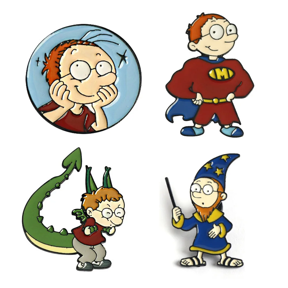 Cartoon Figure Martin Badge Cosplay Brooch Pins Props Animation Character Themed Magical Man Cute Cosplay Props Accessory Gift