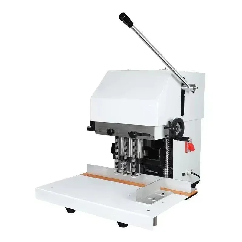 factory direct sales   double head hole punching machine price manual paper PVC clock in machine slot hole punching machine