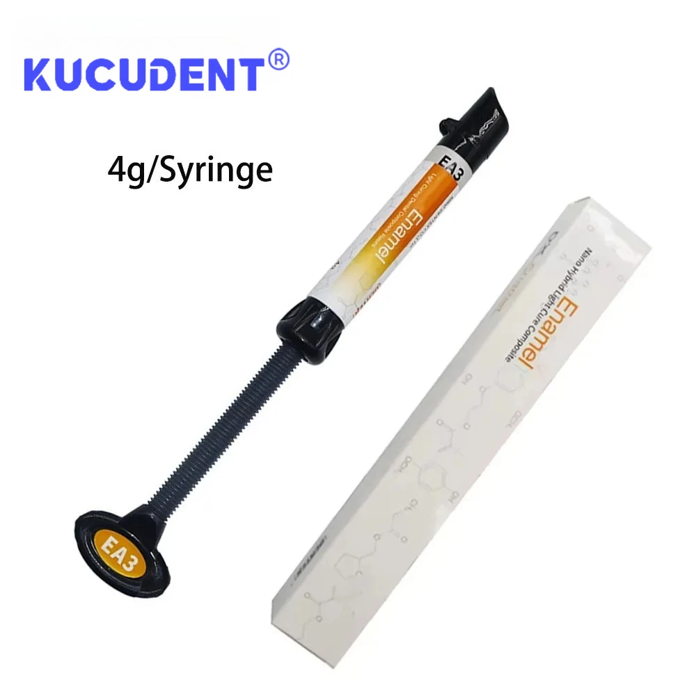 4g/Syringe DENTEX Enamel Resin - Light Curing Composite for Anterior Restoration, Nano Hybrid Filling Material (A2/A3)