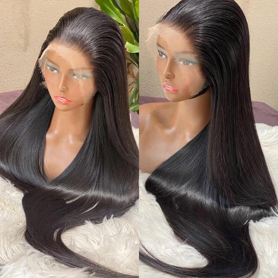 30 40 inch 250% 13x4 Bone Straight Lace Front Wigs Human Hair 5x5 Glueless Closure Wig Transparent 13x6 HD Lace Frontal Wig