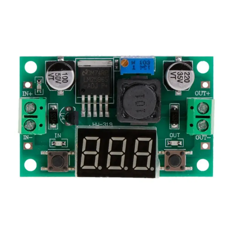 Led Voltmeter Step Down Converter Module + LM2596 DC-DC Regulator