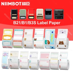 Niimbot B21 B1 B3S Colour Thermal Label Sticker Paper Roll Adhedive School Name Label Printing Date Notes Tips Information Sign