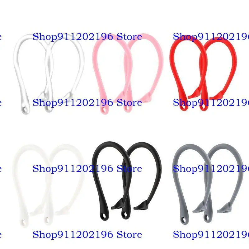 P82A 1Pair Anti -Lost Earhook Soft Silicone Antippping Rape