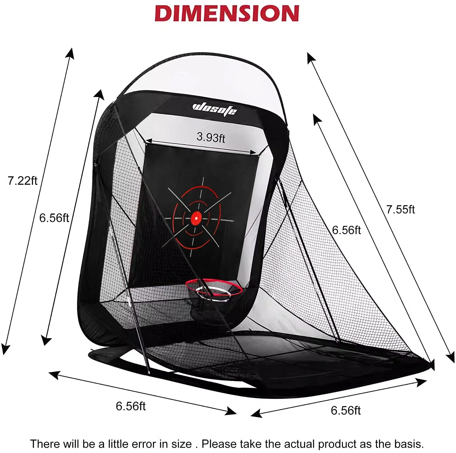 golf indoor and outdoor swing cutting practice net automatically returns the ball for home use