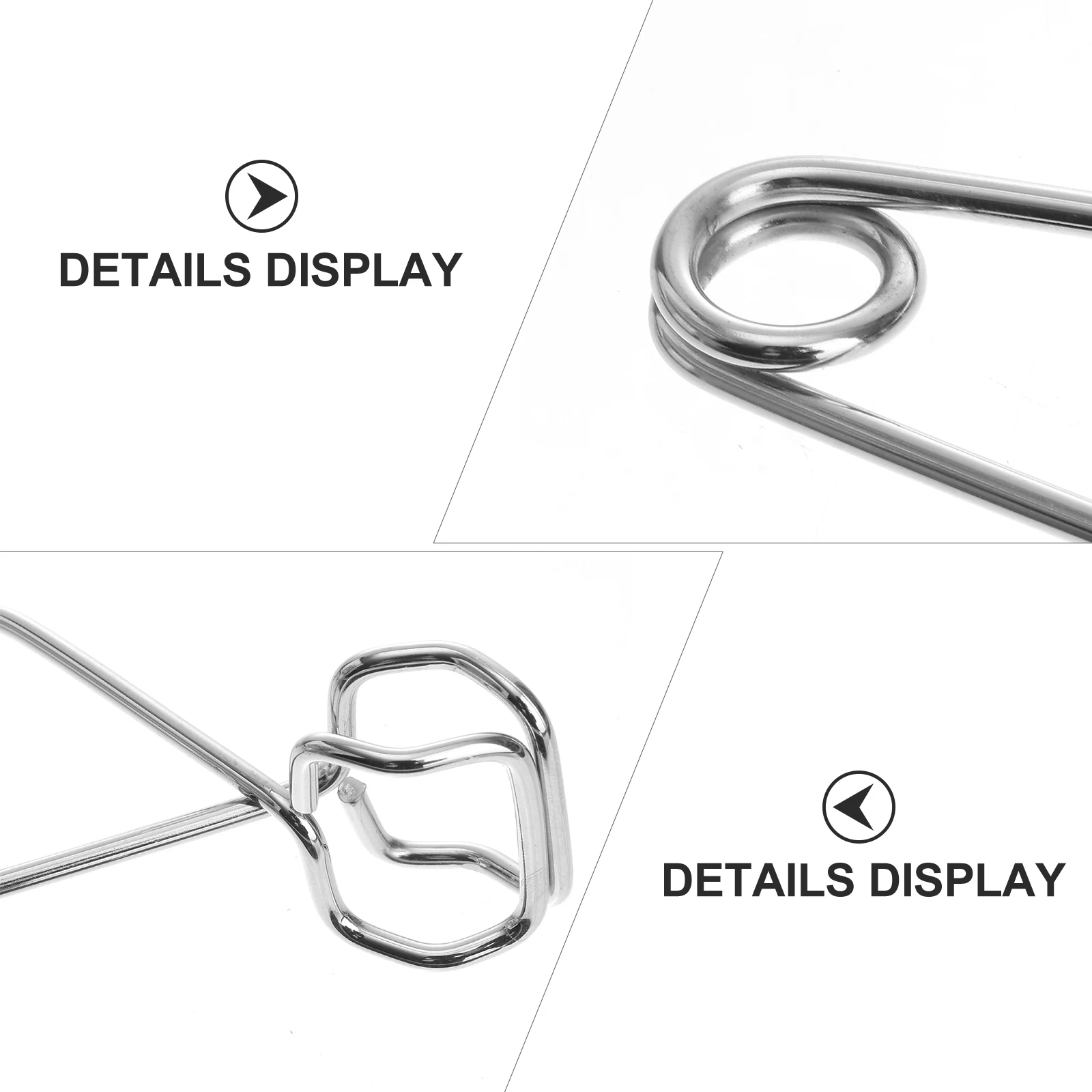 

2pcs Tube Clamp Chromed Steel Laboratory Clamps Comfortable Grip General Test Tube Clips Use Teaching Equipment