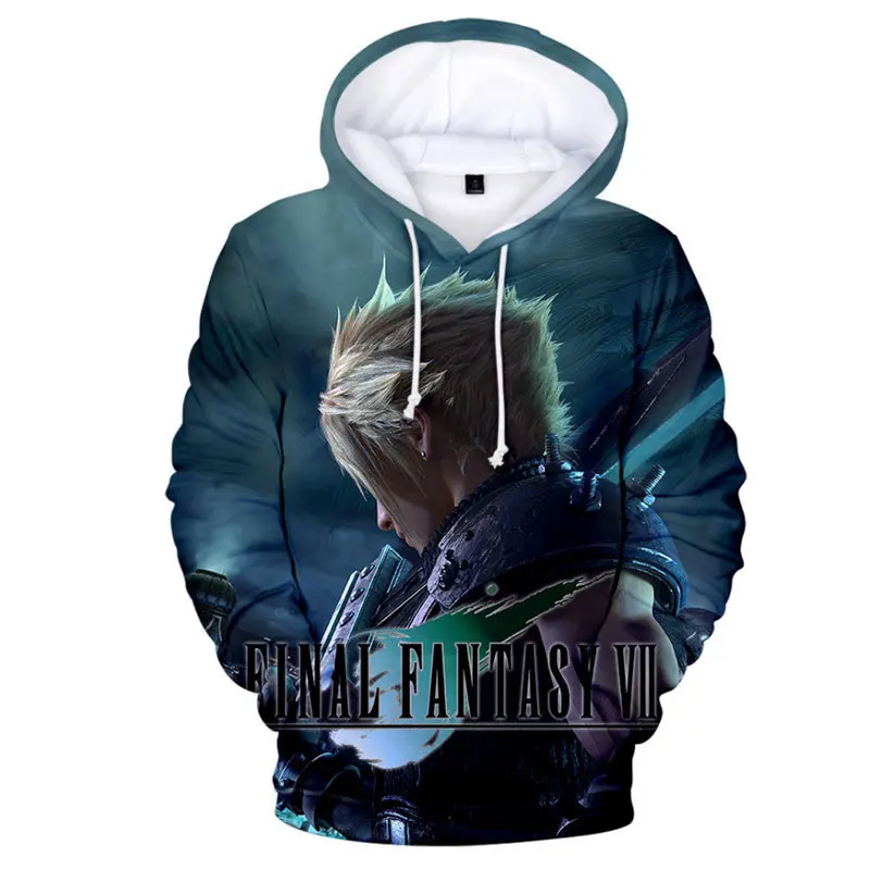 FINAL FANTASY VII 3D Printed Hoodies Spring Fashion Men/Women Hooded Sweatshirt Pullover Sport Casual Hip Hop Hoodie Unisex Tops