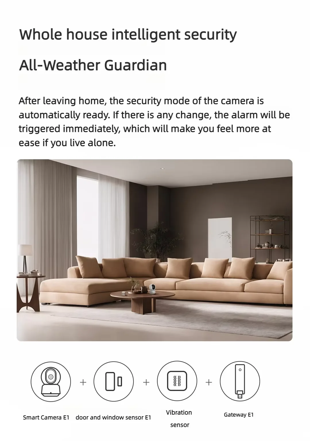 Aqara E1 Smart Camera 2K WiFi6  AI Human Tracking Full Color Night Vision Two-way Voice Indoor Security Camera For Apple HomeKit