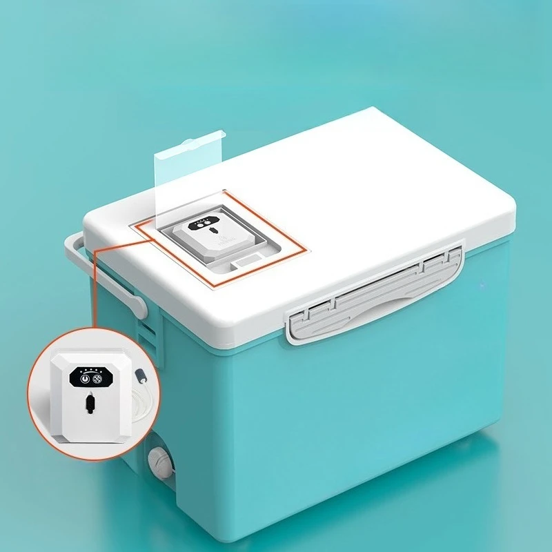 

Mini small fishing box, oxygen pump, fish and shrimp, live fish box