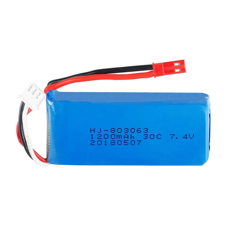 بطارية ليبو 7 4 فولت 1200 مللي أمبير في الساعة لطائرة Yizhan X6 H16 Quadcopter 803063 مصدر الطاقة #4