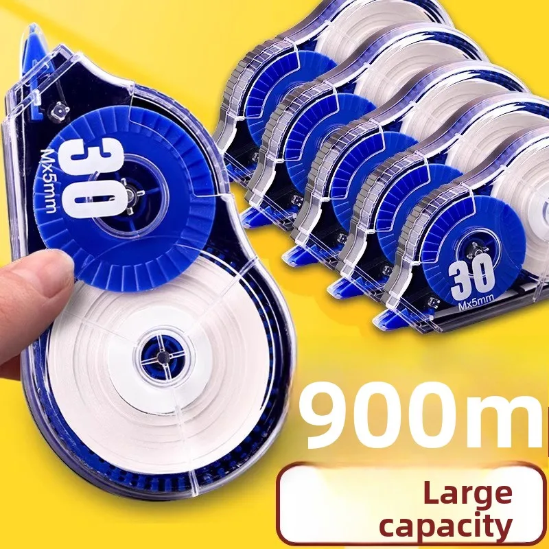 10pcs Silent Large Capacity Retractable Correction Tape for Students, Drop-proof Jam-free Seamless Smooth PET White-out