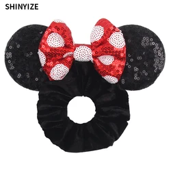 New Cute Disney Mouse Ears Headwear Tie Hair Festival Sequin Women 3.6