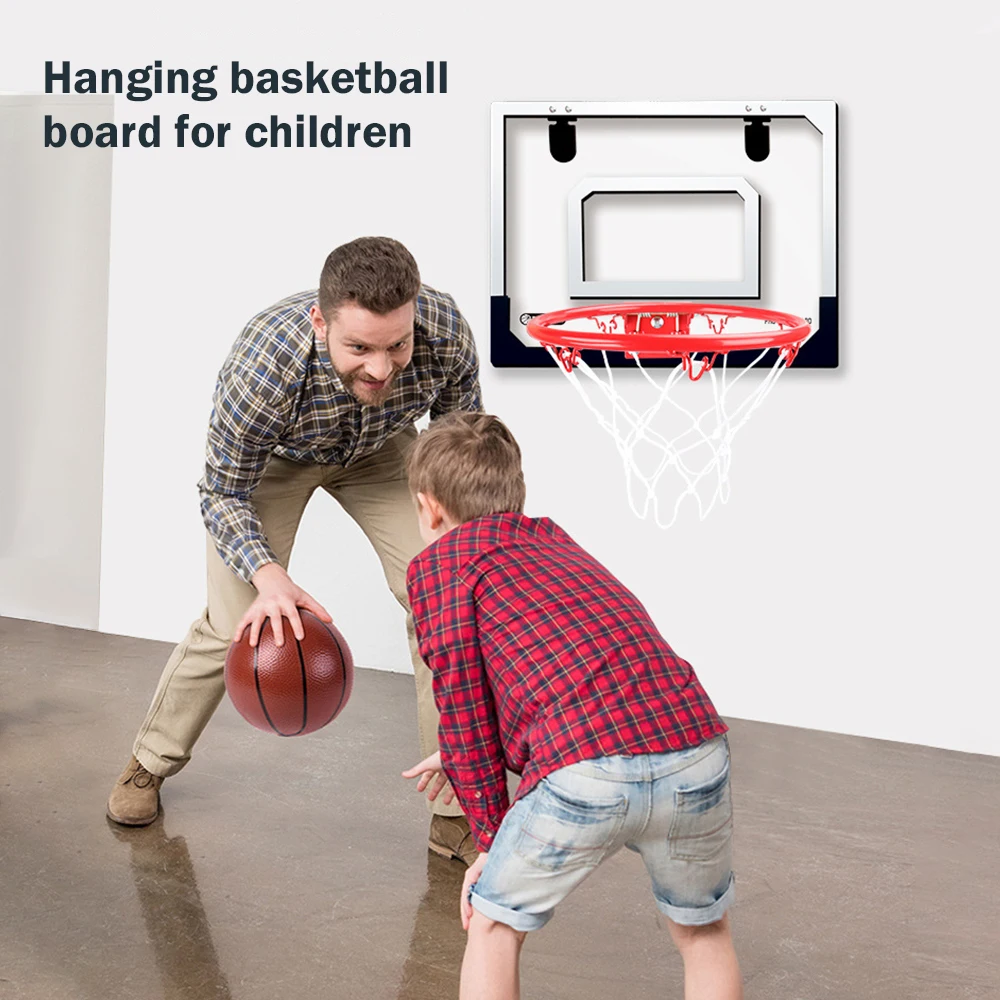 Kids Basketball Toys Electronic Scoring Hanging Board Hole-Free Toy for Boys Girls 3+ Years Old Sport Play Outdoor Indoor Game