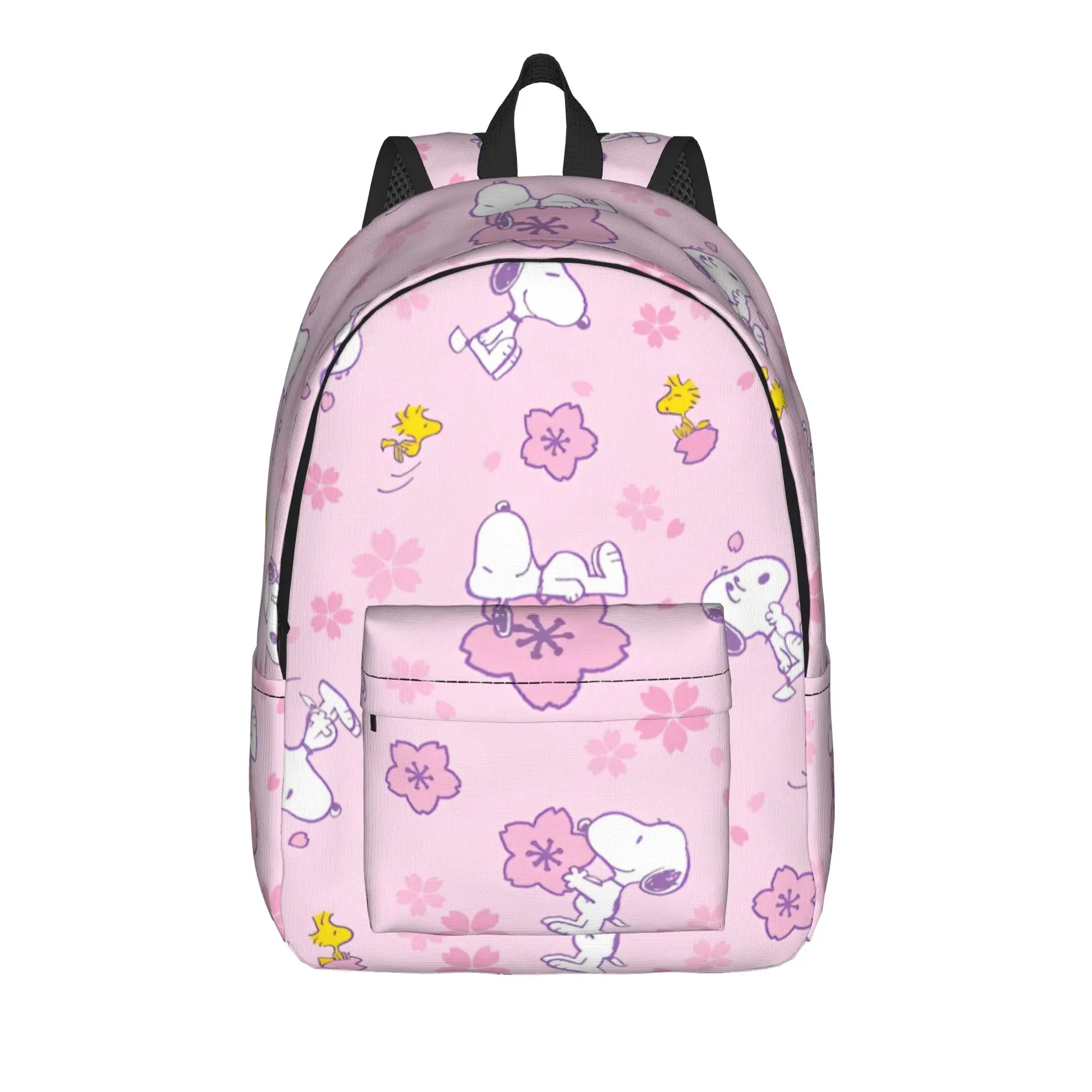 S-Dog-Snoopies Cartoon Backpack for Men Women Fashion High School Hiking Travel Daypack  Laptop Computer Canvas Bags Lightweight
