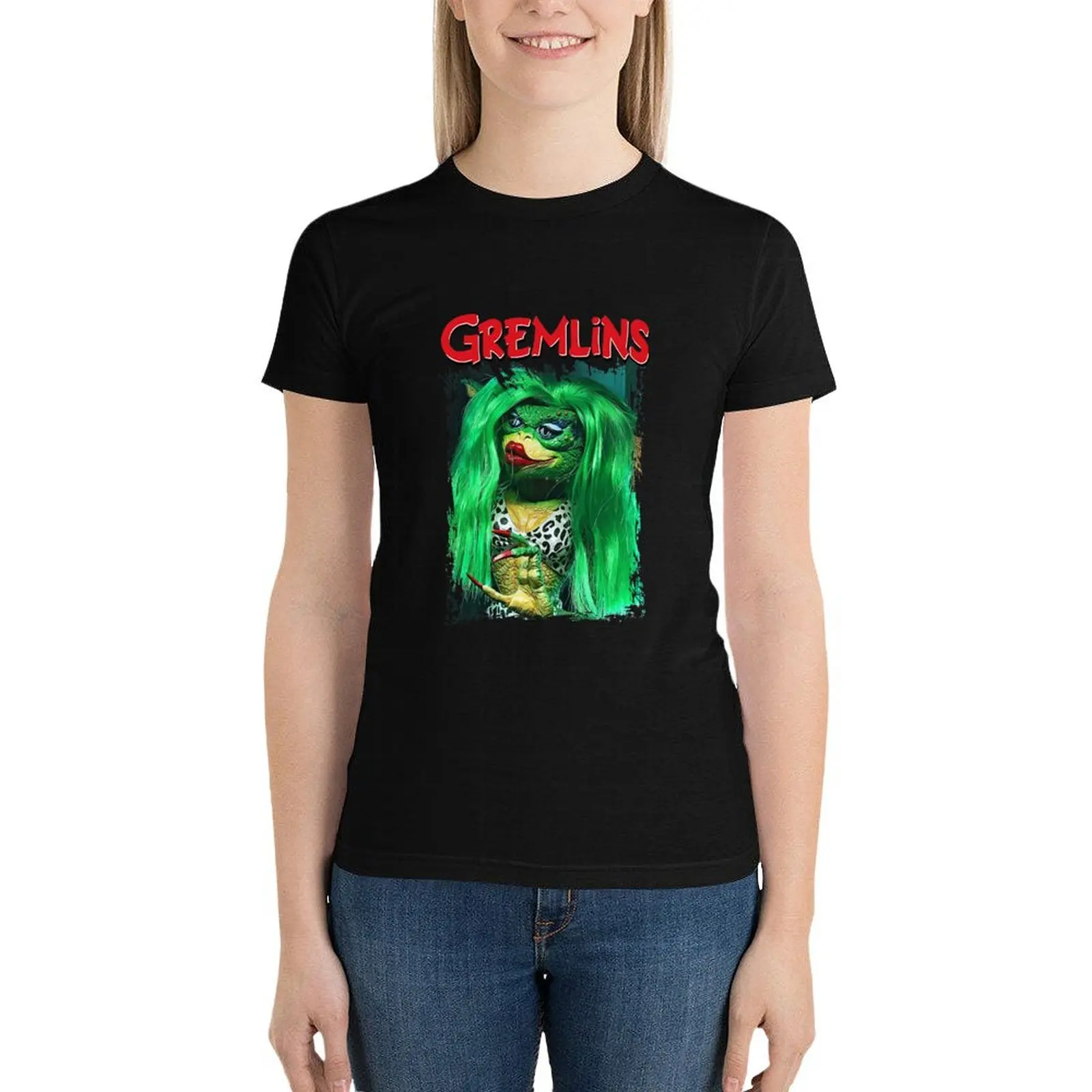 

Gremlins Greta T-Shirt lady clothes graphics Short sleeve tee tshirts woman