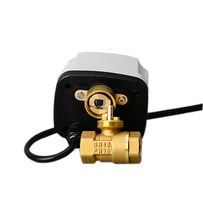 IP65 Waterproof  Motorized Ball Valve 220V 12V 24V 3-Wire 2 Control Brass Electric Ball Valve Big Torque Metal Motor