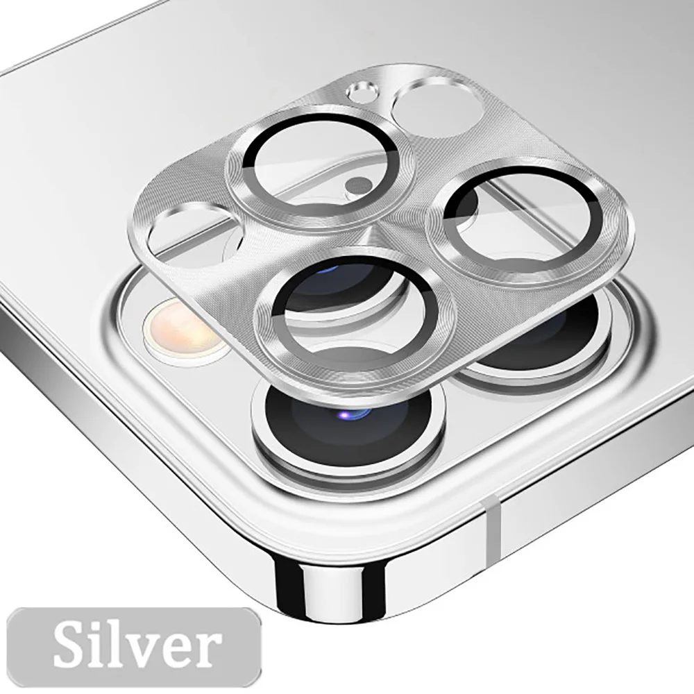 Filme de vidro protetor de metal para Iphone 14 11 12 13 Pro Max 12 13 Mini Plus Lente de câmera Protetor de tela