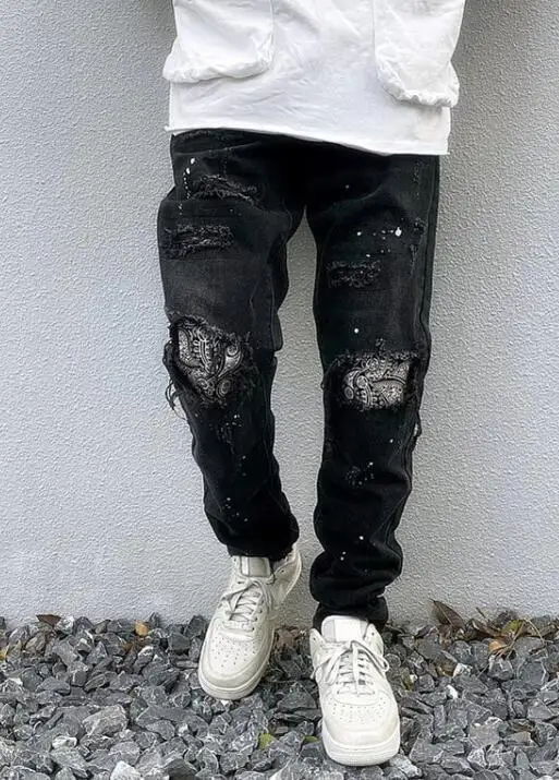 Loose Street Straight Cargo Pants Jeans Men Fashion Wide Leg Overalls Retro Trend Brand Pants Youth Denim Baggy Jeans 7 Styles