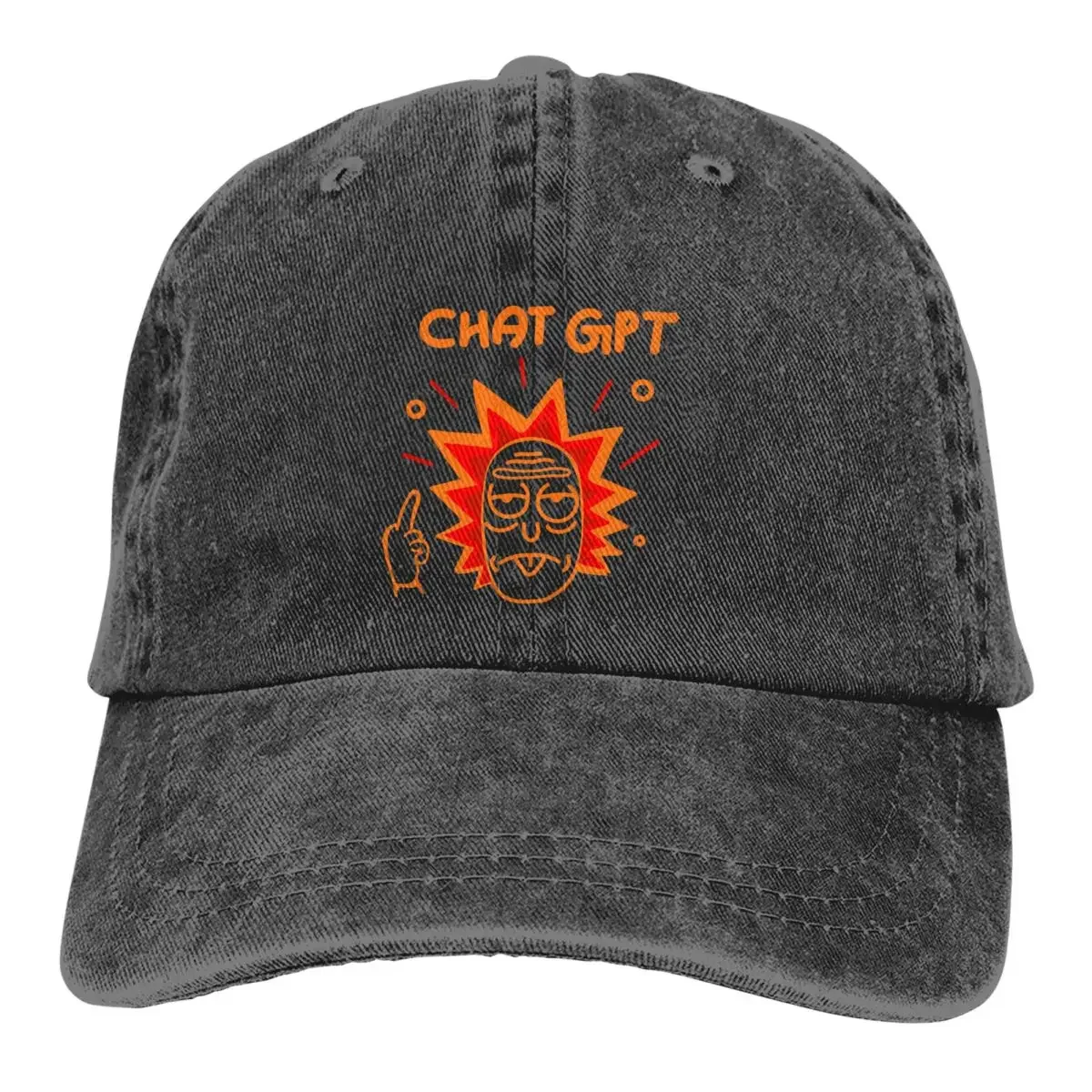 ChatGPT-Sombrero Multicolor con visera para hombre y mujer, gorra de vaquero con visera personalizada, gorras de béisbol de ciencia, sombreros de protección