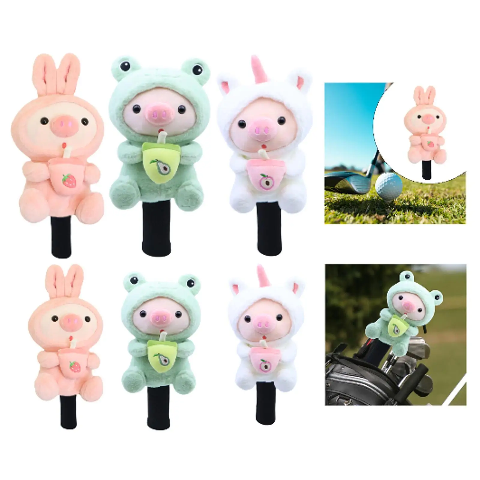 Golf Wood Headcover Golfer Gift Lovely Guard for Men Women Animal Shaped Fashion Protection for Your Club Protection Cover