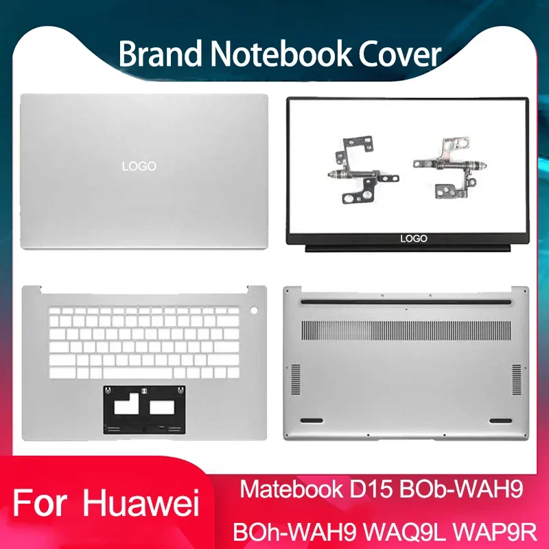 New For HUAWEI MateBook D15 Boh-WAQ9L WAQ9R BohL-WFP9 BoB-WAH9 Laptop LCD Back Cover Front Bezel Palmrest Bottom Case Silver