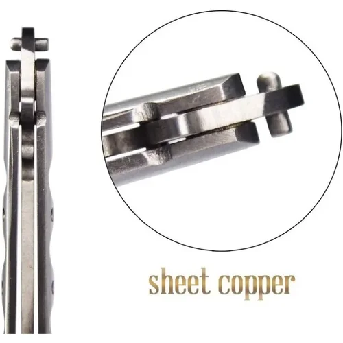 Imagen 2 del producto Peine plegable de acero inoxidable para práctica de entrenamiento, cuchillo de mariposa, peine para Barba, bigote, herramienta de estilismo para salón de peluquería