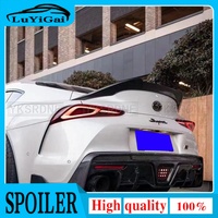 Real Carbon Spoiler for Toyota Supra A90 2019-2022 Year Rear Ducktail Glossy Black Trunk Wing Accessories
