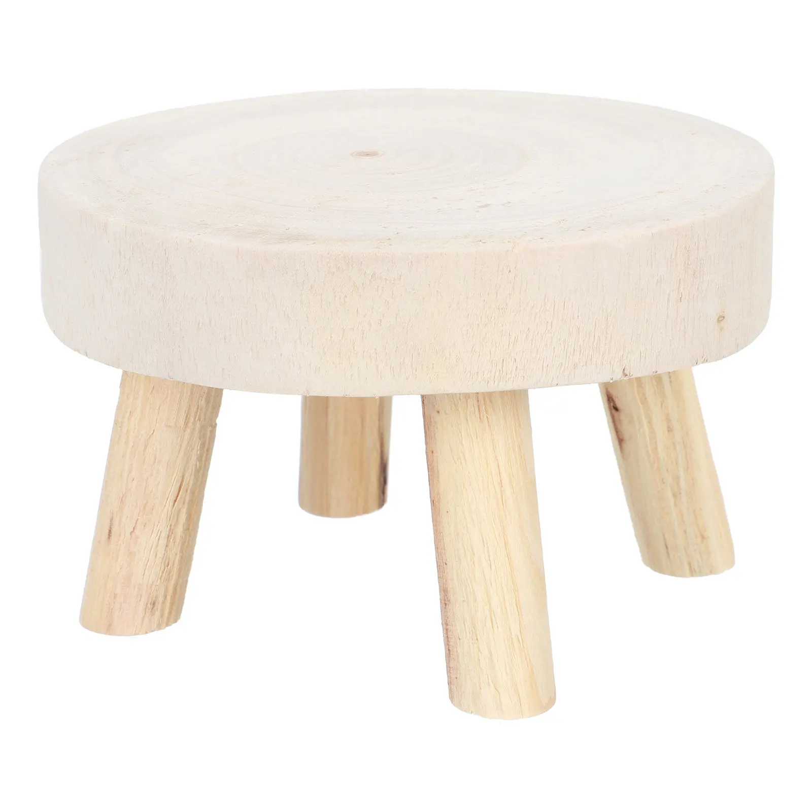 Wood Plant Holder Wood Plant Pot Stand Natural Flower Display Stable Structure Living Room Balcony Garden