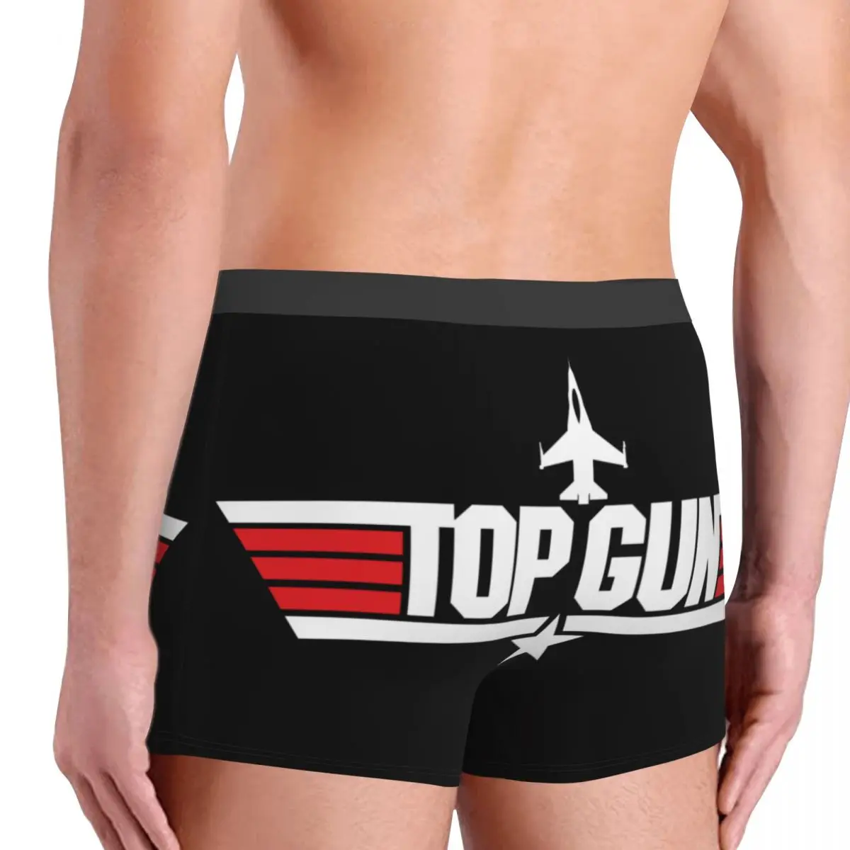 Novelty Maverick Film Top Gun Boxers Shorts Panties Men\'s Underpants Breathable Briefs Underwear