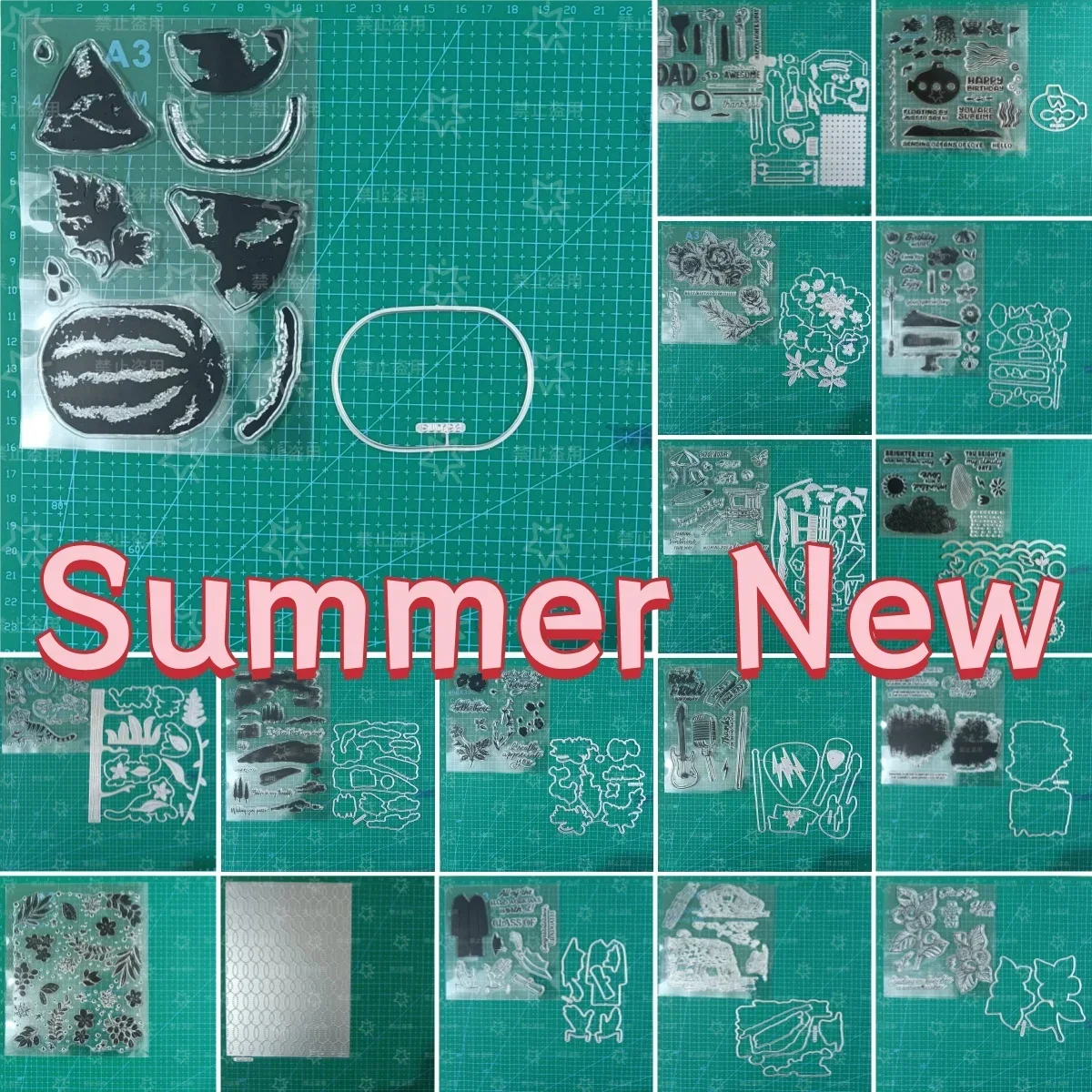 Clearance Sale Metal Cutting Dies Clear Stamps Stencil For DIY Decorating Scrapbook Paper Card Template Embossing Easter Summer