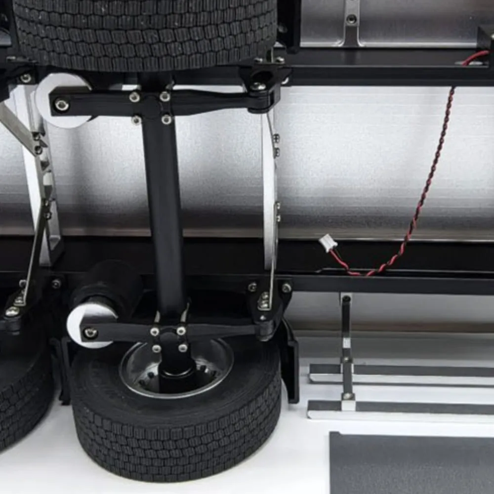 Remolque Metálico de 2 Ejes para Camiones de Juguete RC 1/14, Camiones Volquete Hidráulicos, Vehículos de Ingeniería TOUCAN, Vehículo de Control Remoto TH23729