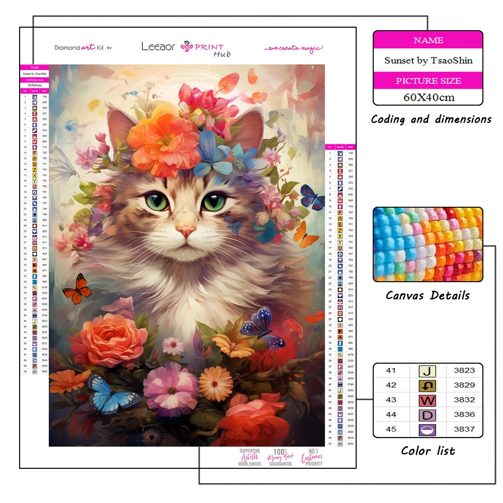 Animal Among Flowers Diamond Painting New 2023 5D Full Rhinestone Mosaic Embroidery Cross Stitch Kit Home Decor алмазная мозаика