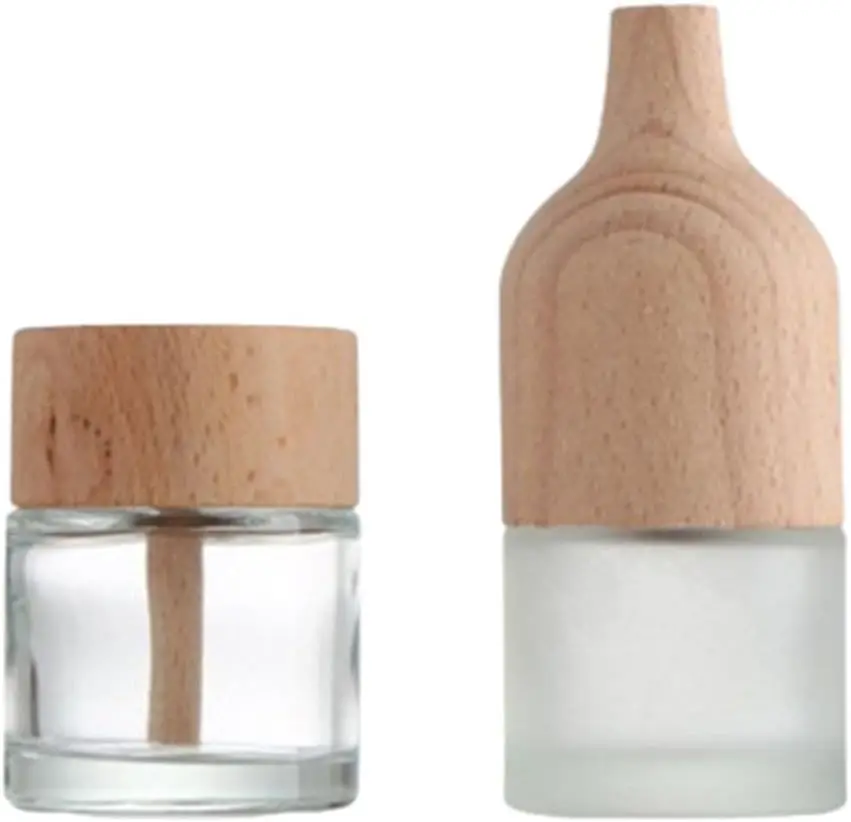 

2pcs Glass Diffuser Bottle Empty Refillable Fragrance Diffuser Jars Essential Oils Containers Aromatherapy Diffuser Bottle for