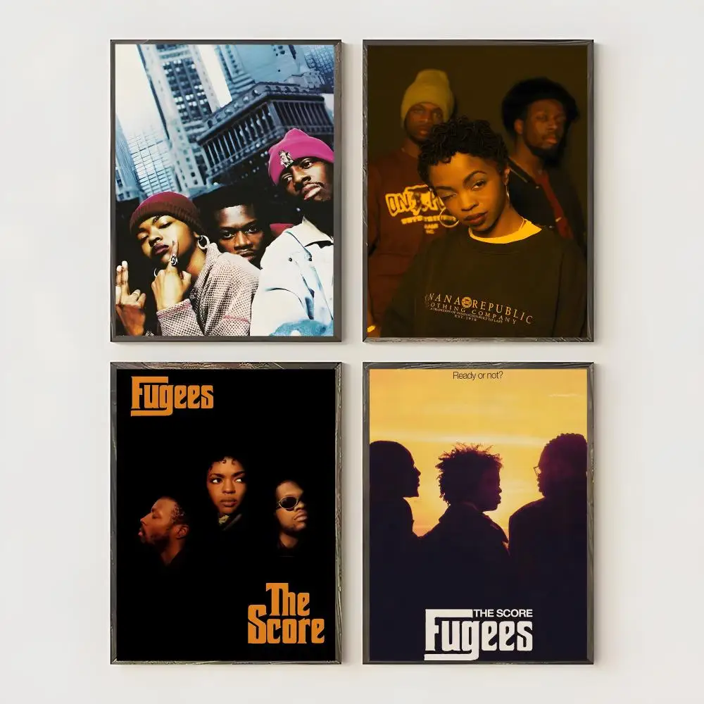 Rock Band The F-FUGEES 1997 Poster Waterproof Canvas Art Wrinkle Free Wall Hanging For Home Living Room Bedroom Decor