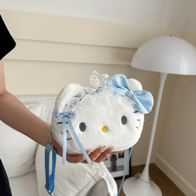 Kuromi Cartoon Children Zero Wallet Cute Sanrio Cinnamoroll Mini Portable Exquisite Shoulder Bag Fashionable Girl Backpack Gift