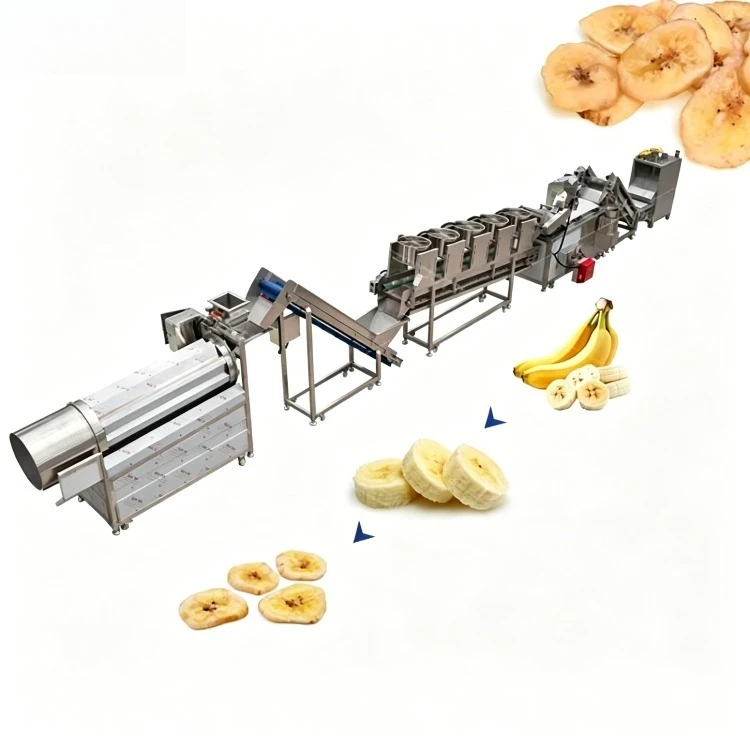 Hot Sale Small Scale Banana Processing Plant Fruit Production Line with Fryer Machine for Plantain Chips Making